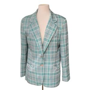 Vintage Jantzen grey/green golf blazer size 14